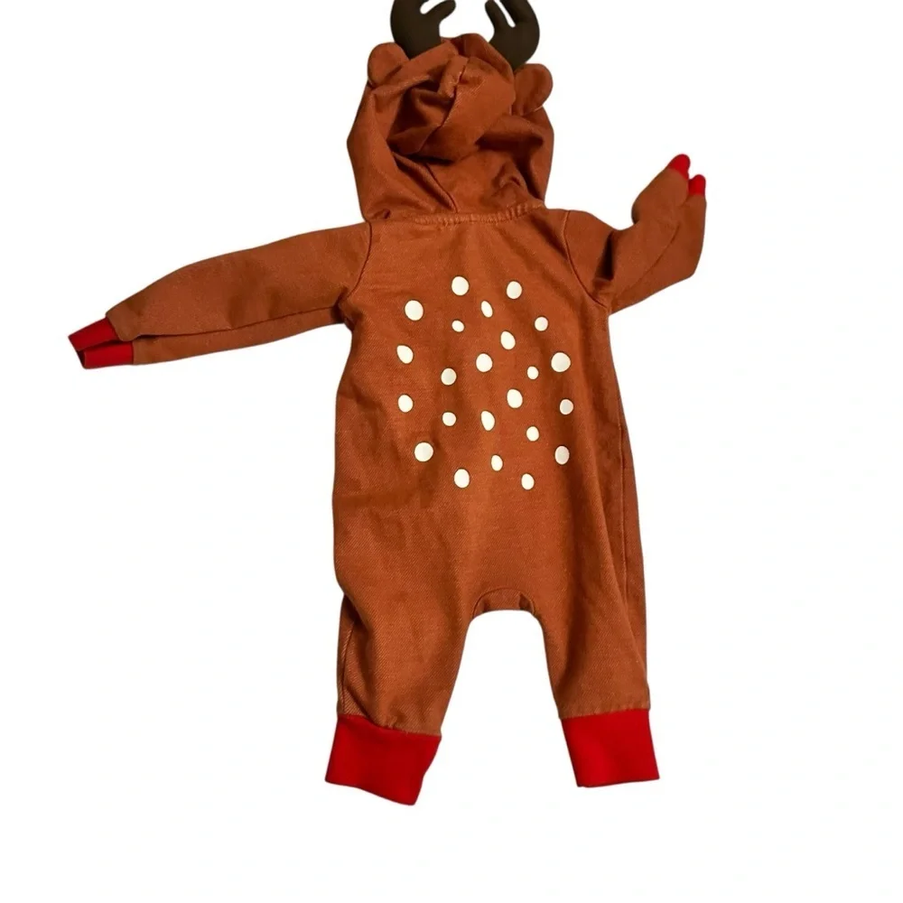 Cat & Jack Brown and Red Kids Footie